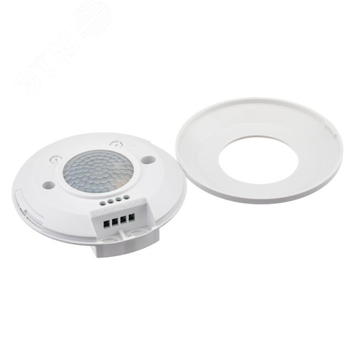 Датчик движения, потолочный/накладной, DDP-04 ULTRA SLIM, 360, 10-900с, 6м, 2000 Вт, IP20, белый - фото 6