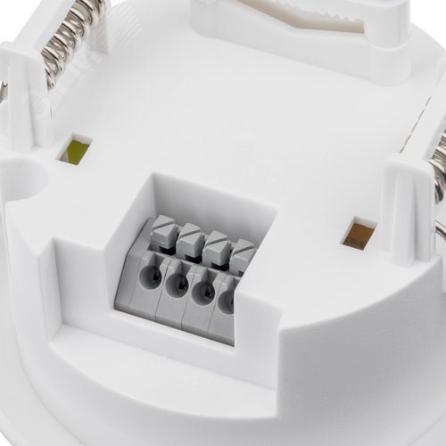 Датчик движения потолочный, встраиваемый под R63, DDV-02, 180, 10-420с, 6м, 1200 Вт, IP20, белый - фото 6