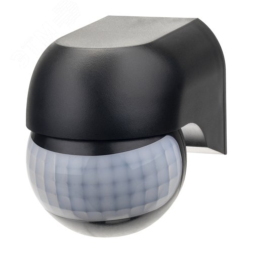 Датчик движения настенный, DD-03, 180, 10-900 секунд, 12 м, 800 Вт, IP44, черный - фото 1