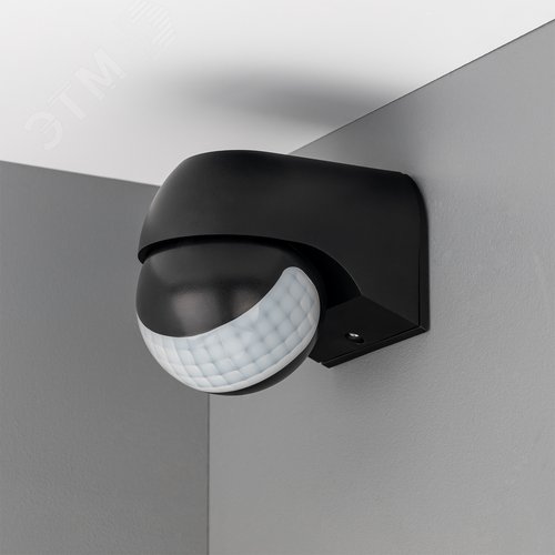 Датчик движения настенный, DD-03, 180, 10-900 секунд, 12 м, 800 Вт, IP44, черный - фото 9