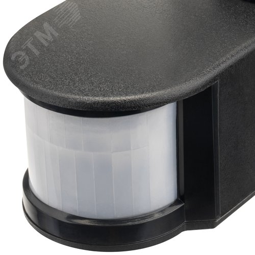 Датчик движения настенный, DD-01, 180, 10-420 секунд, 12 м, 1200 Вт, IP44, черный - фото 4