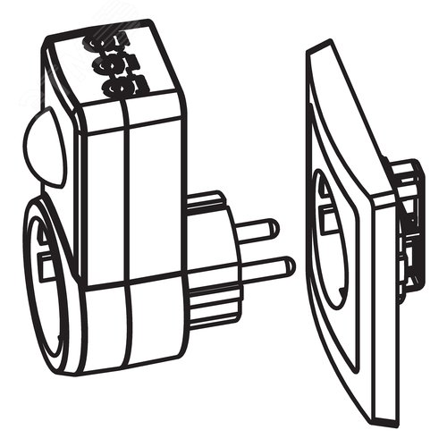 Датчик движения интегрируемый, розеточный, DDSS-01, 180, 10-420с, 6м, 1200Вт, IP20, белый - фото 10