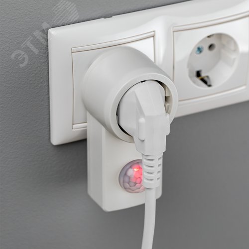 Датчик движения интегрируемый, розеточный, DDSS-01, 180, 10-420с, 6м, 1200Вт, IP20, белый - фото 9