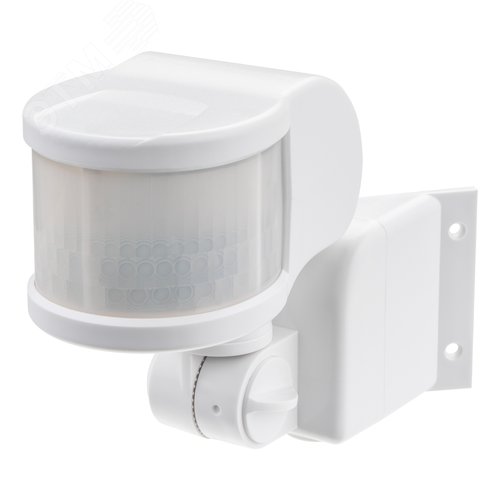 Датчик движения, настенный/угловой, DD-06, 270, 10-420с, 12м, 1200 Вт, IP44, белый - фото 1