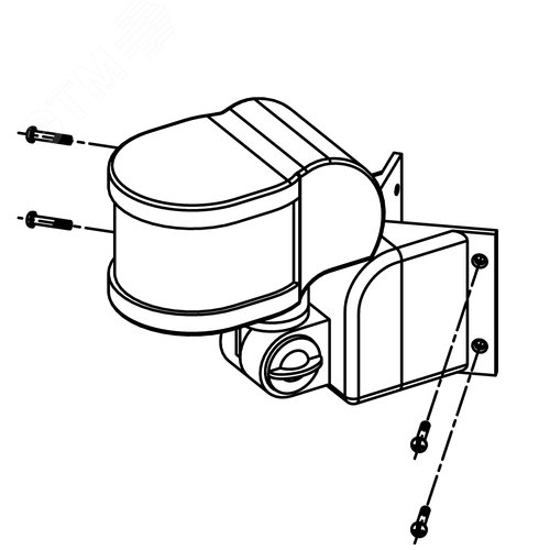 Датчик движения, настенный/угловой, DD-06, 270, 10-420с, 12м, 1200 Вт, IP44, белый - фото 11