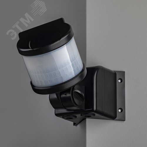 Датчик движения, настенный/угловой, DD-06, 270, 10-420с, 12м, 1200 Вт, IP44, черный - фото 10