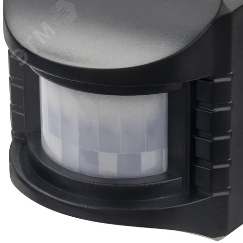 Датчик движения интегрируемый, для прожектора, DDF-01, 180, 10-420с, 12м, 1200Вт, IP44, черный - фото 4