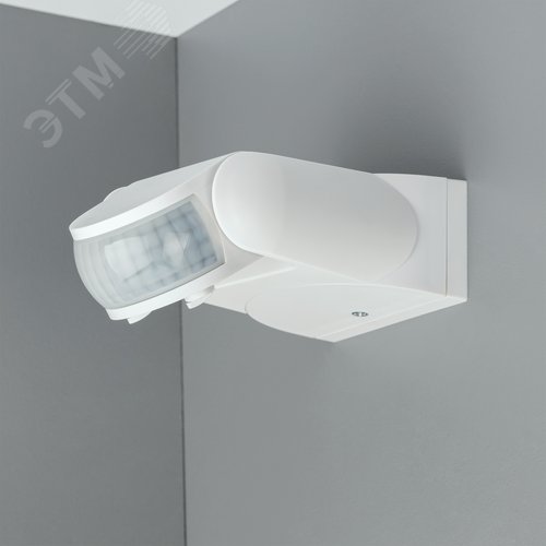 Датчик движения настенный, DD-02 180, 10-900 секунд, 12 м, 1200 Вт, IP65, белый - фото 9