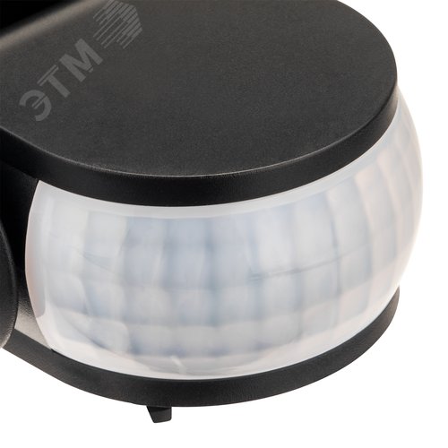 Датчик движения настенный, DD-02, 180, 10-900 секунд, 12 м, 1200 Вт, IP65, черный - фото 4