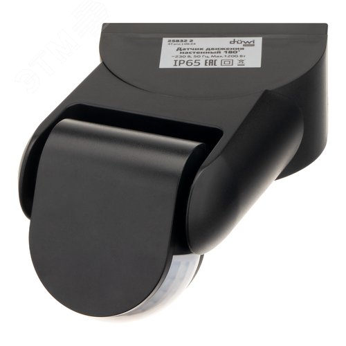 Датчик движения настенный, DD-02, 180, 10-900 секунд, 12 м, 1200 Вт, IP65, черный - фото 5