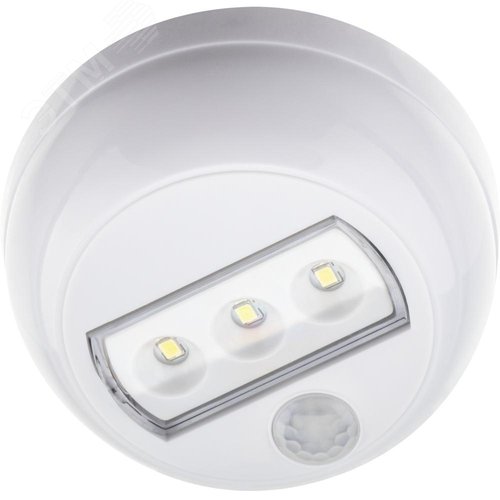Светильник светодиодный с датчиком движения, NIGHTLUX LED, 120, 4м, 3 батарейки типа ААА (в комплекте), белый - фото 2