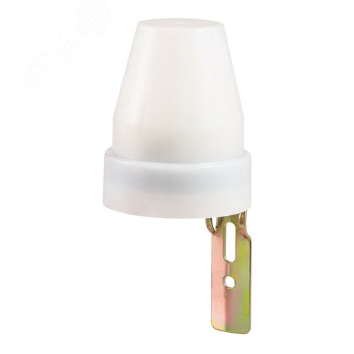 Датчик освещения, фотореле FR-02, настенный, 10А, 5-50 Лк, IP44, белый - фото 1