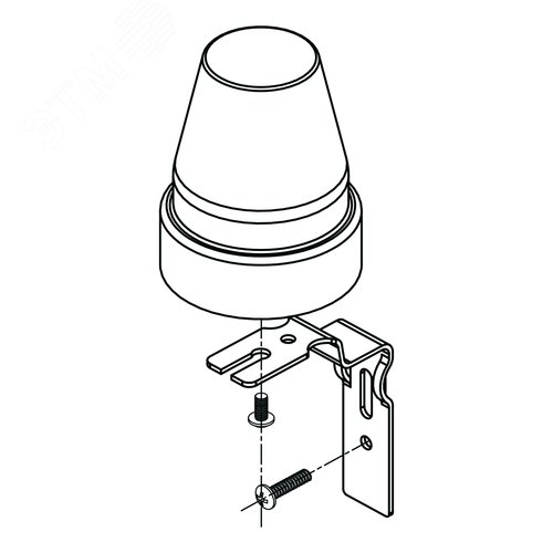 Датчик освещения, фотореле FR-02, настенный, 10А, 5-50 Лк, IP44, белый - фото 8