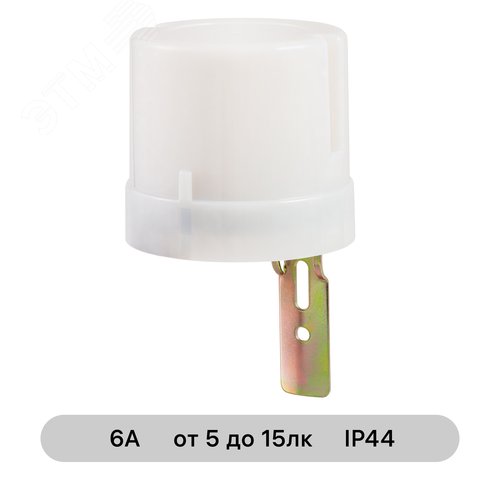 Датчик освещения, фотореле FR-02, настенный, 25А, 5-50 Лк, IP44, белый - фото 2