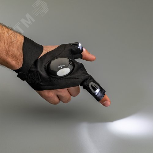 Перчатки с подсветкой, ручные, на батарейках, перчатки на обе руки в комплекте, батарейки в комплекте, CR20163 Вх4, Ritter - фото 7