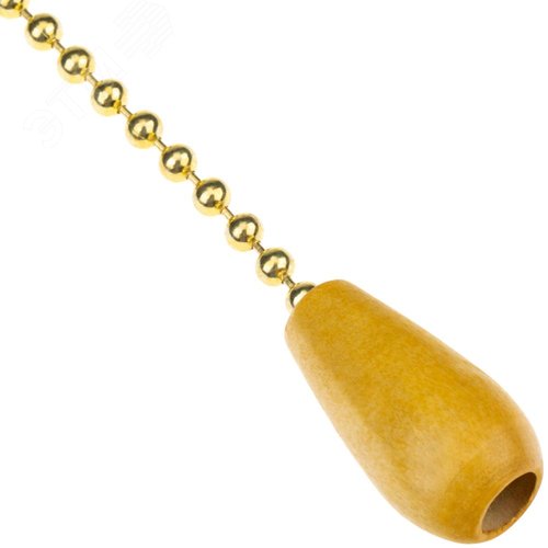 Выключатель шнуровой, цепочка, 250мм, 3А, золото - фото 3