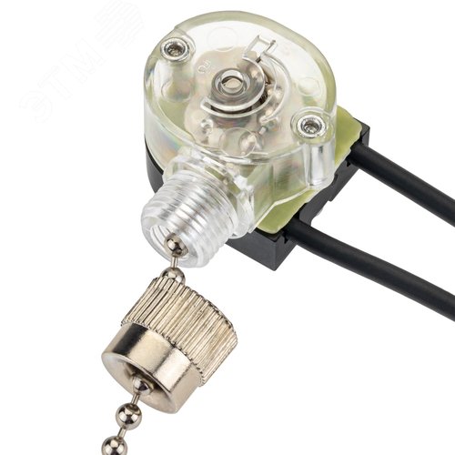 Выключатель шнуровой, цепочка, 250мм, 3А, серебро - фото 5