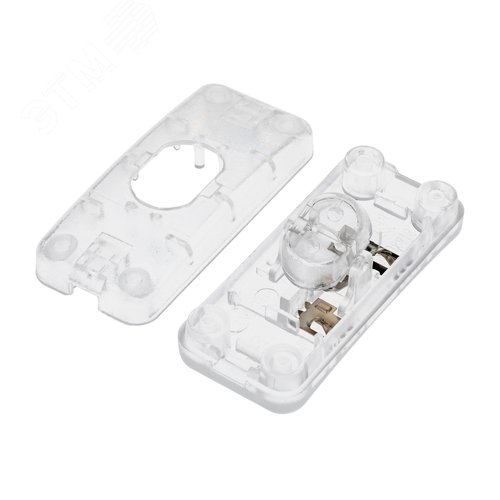 Выключатель клавишный на шнур, проходной, ВКЛ-ВЫКЛ, 230В, 6А прямоугольный, прозрачный - фото 5