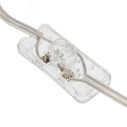 Выключатель клавишный на шнур, проходной, ВКЛ-ВЫКЛ, 230В, 6А прямоугольный, прозрачный - фото 6