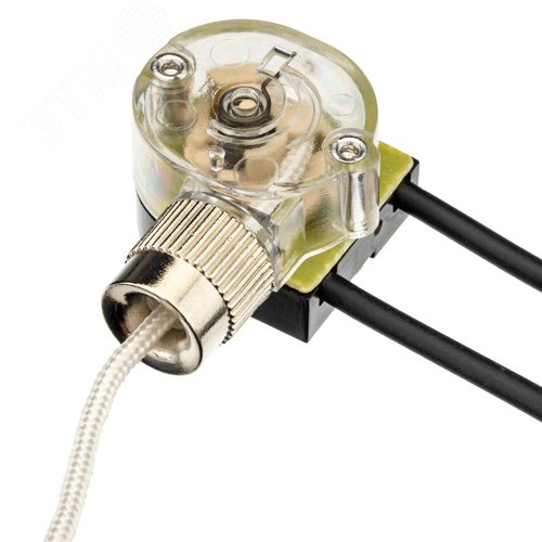 Выключатель, шнуровой, 250мм, 3А, белый - фото 3