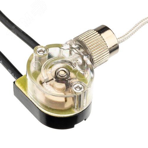 Выключатель, шнуровой, 250мм, 3А, белый - фото 4