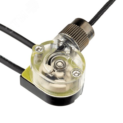 Выключатель, шнуровой, 250мм, 3А, черный - фото 4