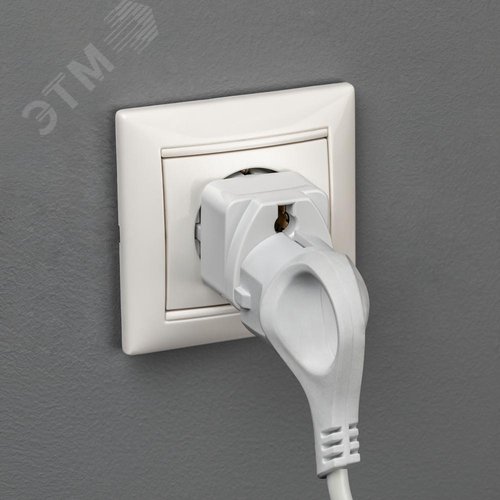 Адаптер на 1 гнездо, универсальный, с заземлением, 16 A, 230 В, 3680 Вт, IP20, белый - фото 7