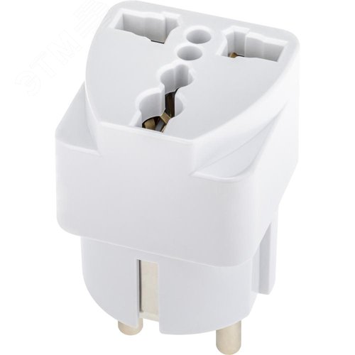 Адаптер на 1 гнездо, универсальный, с заземлением, 16 A, 230 В, 3680 Вт, IP20, белый - фото 6