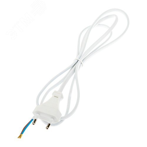 Провод с евроштекером, 1.5м, 2.5А, белый - фото 1