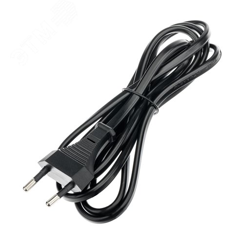 Провод с евроштекером, 2м, 2.5А, черный - фото 1