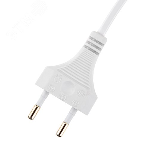 Провод с евроштекером, с выключателем, 1.8м, 2.5А, белый - фото 4