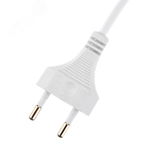 Провод с евроштекером, с выключателем, 2м, 2.5А, белый - фото 4