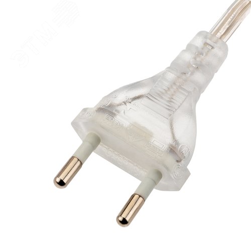 Провод с евроштекером, с выключателем, 2м, 2А, прозрачный - фото 4