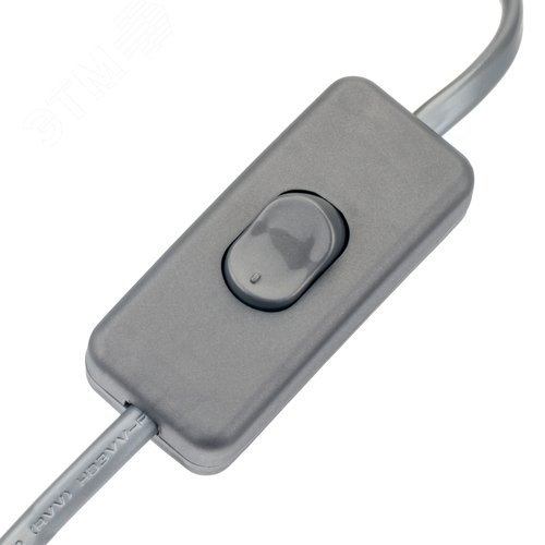 Провод с евроштекером, с выключателем, 2м, 2х0.5мм?, 2А, серебро - фото 5