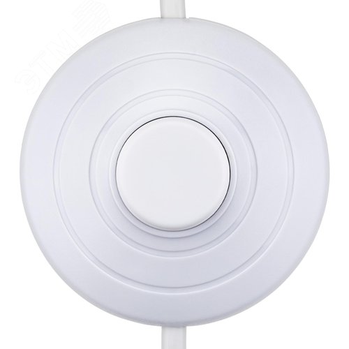 Провод с евроштекером, с ножным выключателем, 2м, 2.5А, белый - фото 5