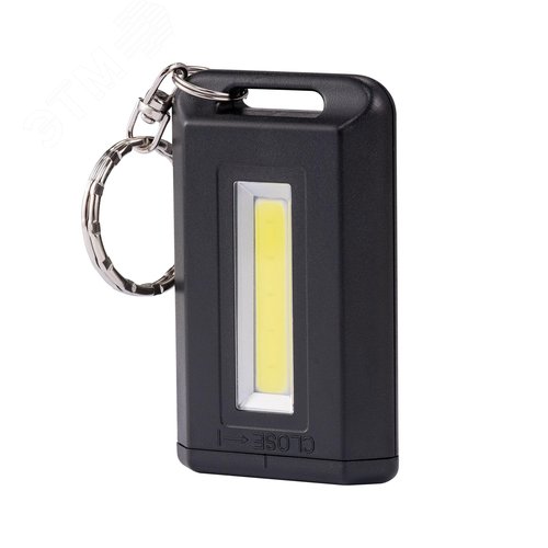 Фонарь-брелок ручной на батарейках сверхлегкий 1Вт 2хААА 45Лм 29058 2 REV - фото 1