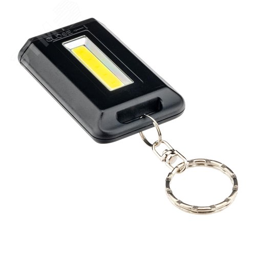 Фонарь-брелок ручной на батарейках сверхлегкий 1Вт 2хААА 45Лм 29058 2 REV - фото 4