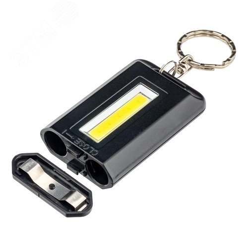 Фонарь-брелок ручной на батарейках сверхлегкий 1Вт 2хААА 45Лм 29058 2 REV - фото 5