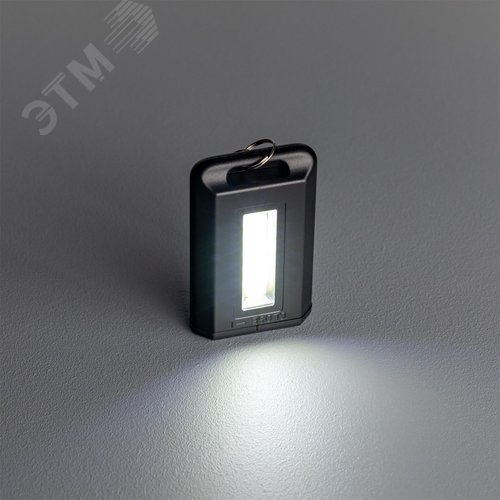 Фонарь-брелок ручной на батарейках сверхлегкий 1Вт 2хААА 45Лм 29058 2 REV - фото 8