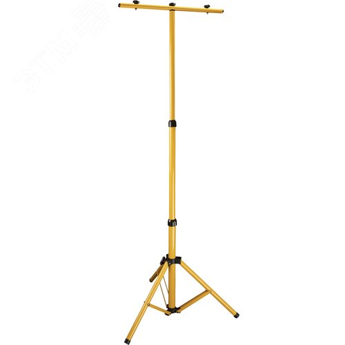 Штатив для прожектора, регулируемый, 1.56м, двухместный, желтый - фото 1