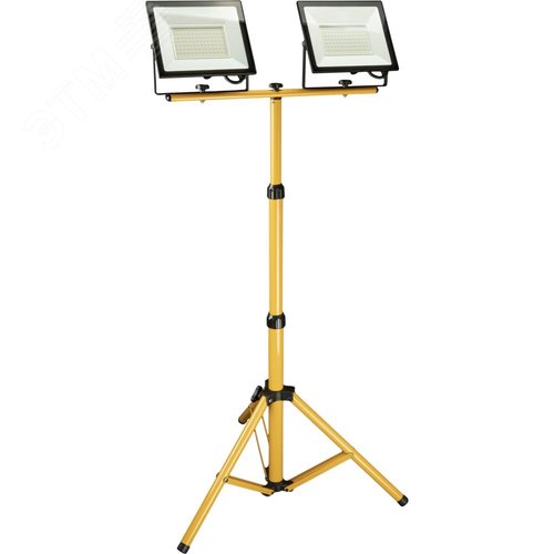 Штатив для прожектора, регулируемый, 1.56м, двухместный, желтый - фото 7