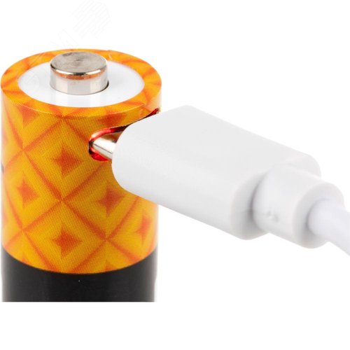 Аккумулятор, USB-C, Li-Ion, AA,1.5V, 1800 мАч, 2шт., кабель для зарядки, 62010 5, duwi - фото 7