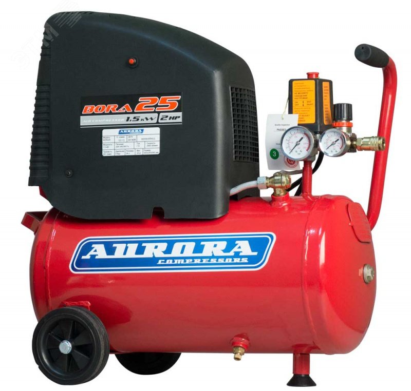 Изображение товара Компрессор BORA 25 безмасляный 24л 201л/мин 1.5 кВт