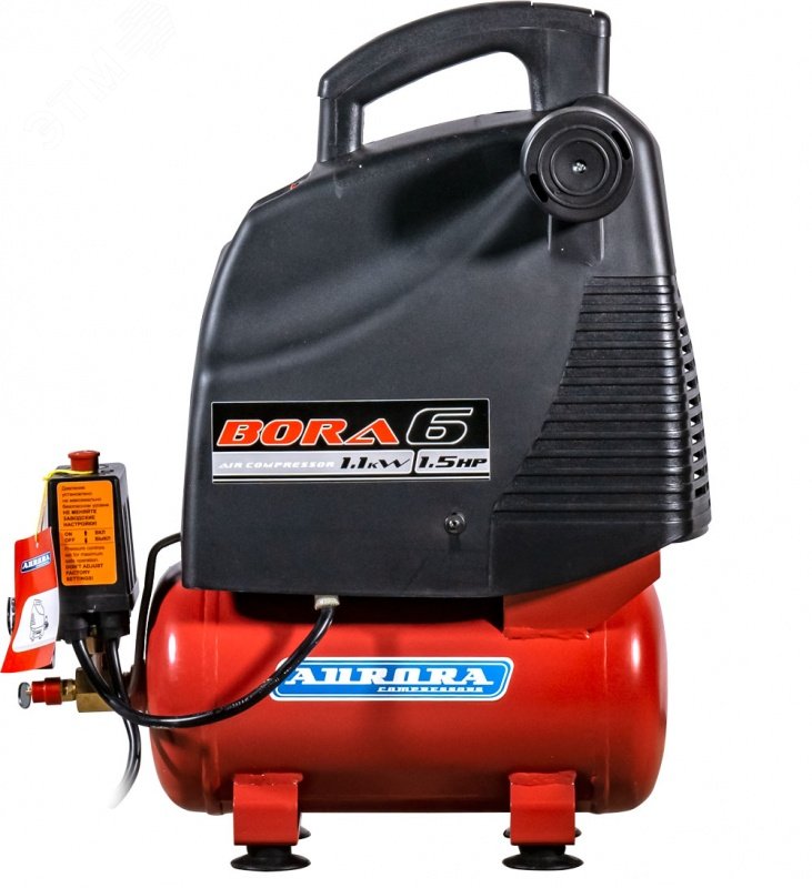 Изображение товара Поршневой безмасляный компрессор BORA 6 161л/мин 7.9бар прямой привод