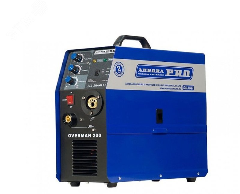 Изображение товара Сварочный полуавтомат OVERMAN 200 Mosfet AURORA для MIG-MAG и NO GAS сварки
