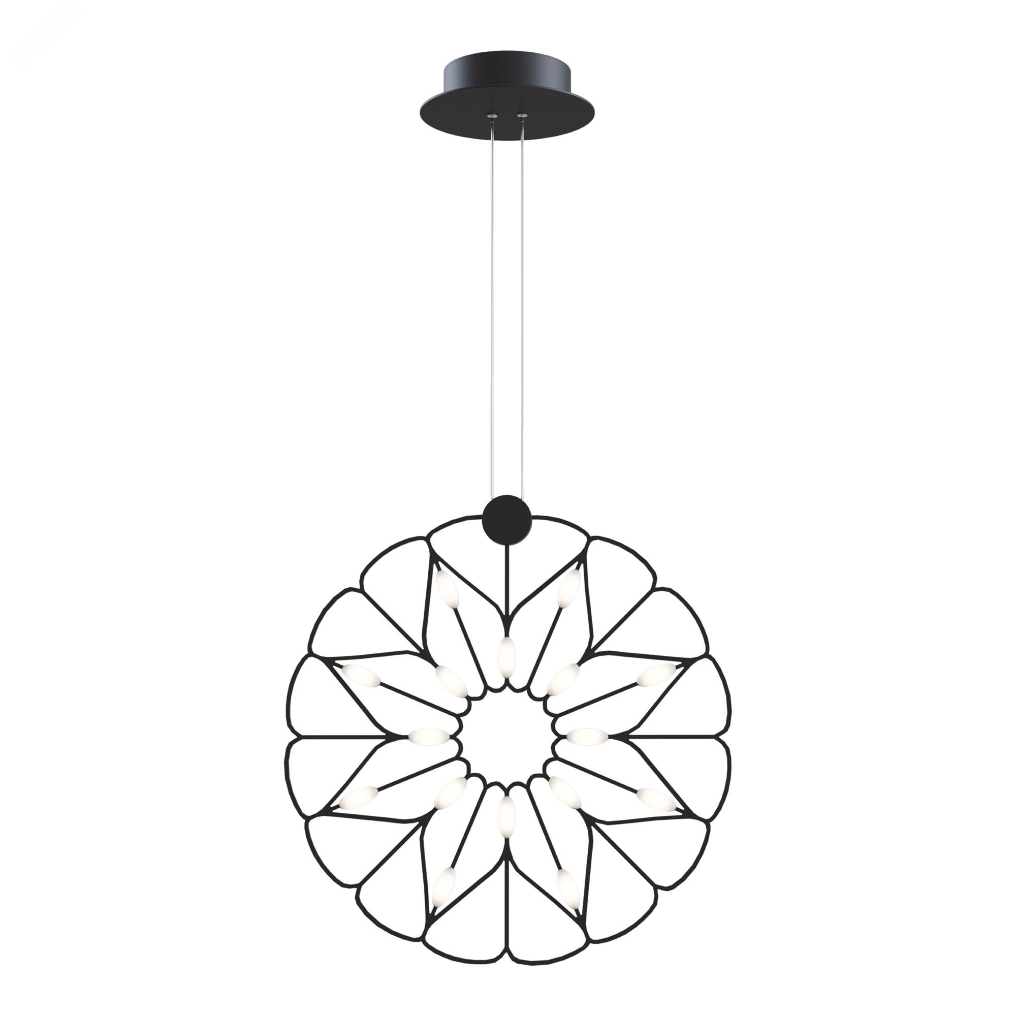 Изображение товара Светильник подвесной Maytoni MOD037PL-L16B Черный (шт) Изображение товара Светильник подвесной Maytoni MOD037PL-L16B Черный (шт)