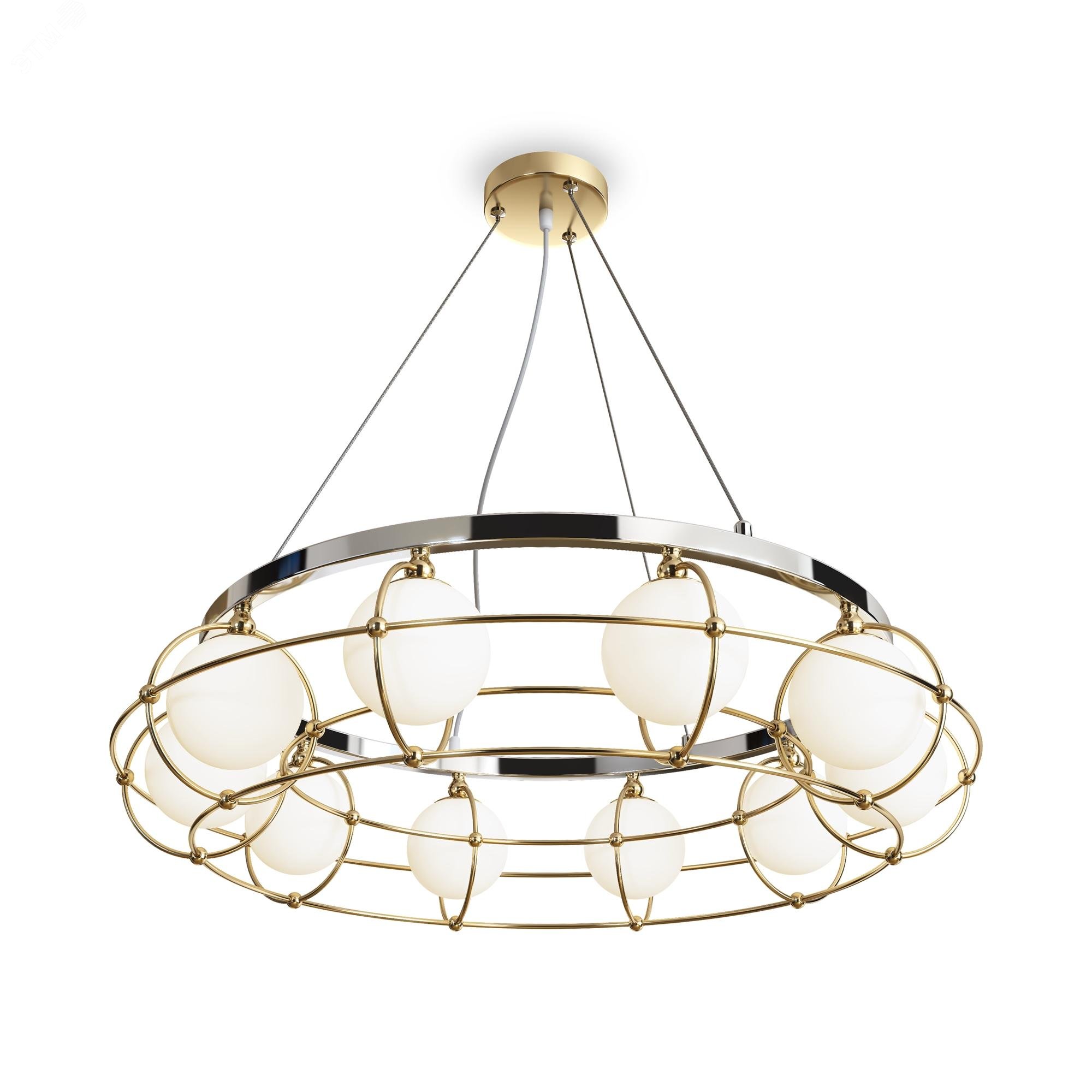 Изображение товара Светильник подвесной Maytoni MOD312PL-10GCH Золото и Хром (шт)