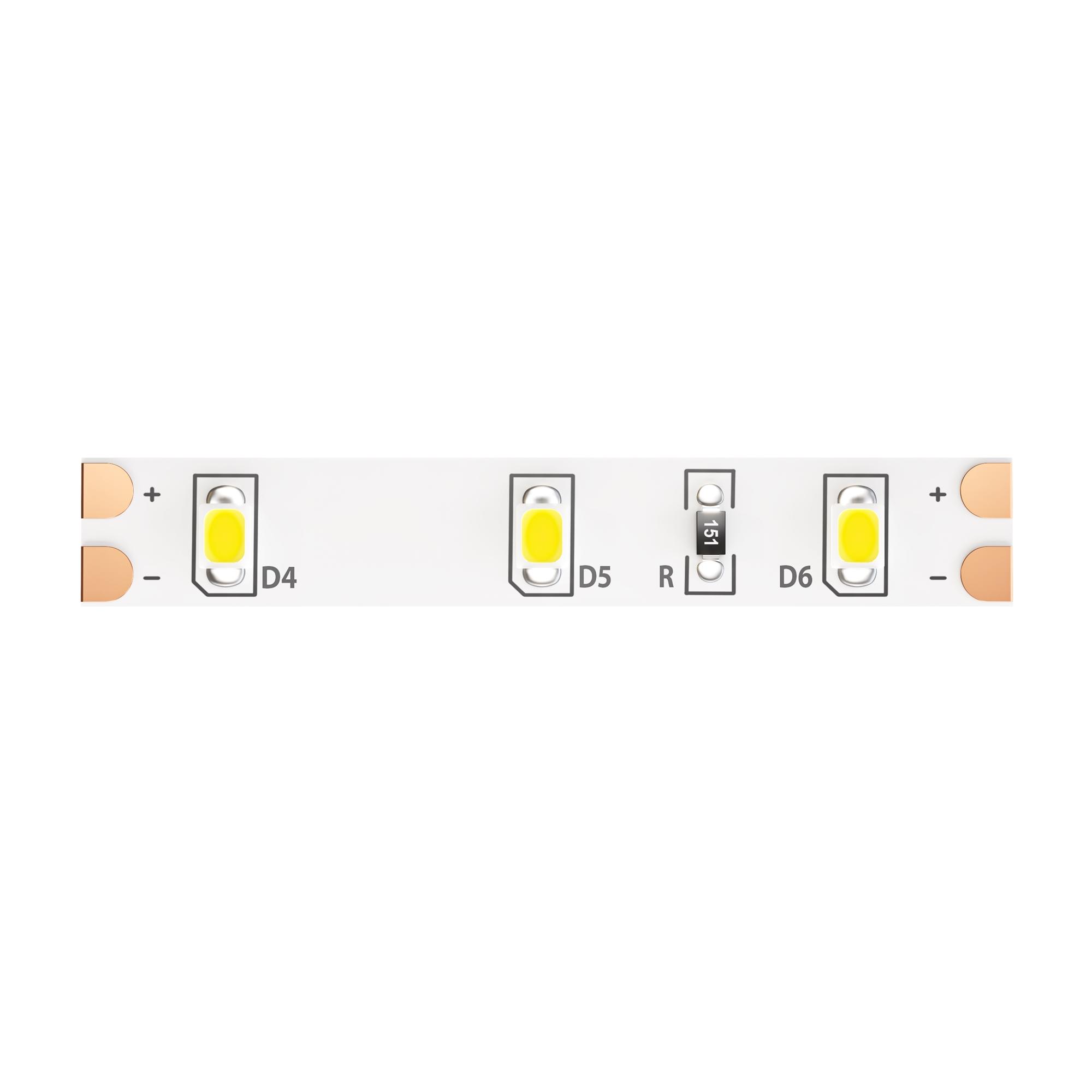 Лента светодиодная 12В 2835 4,8Вт/м 6000K 5м IP20