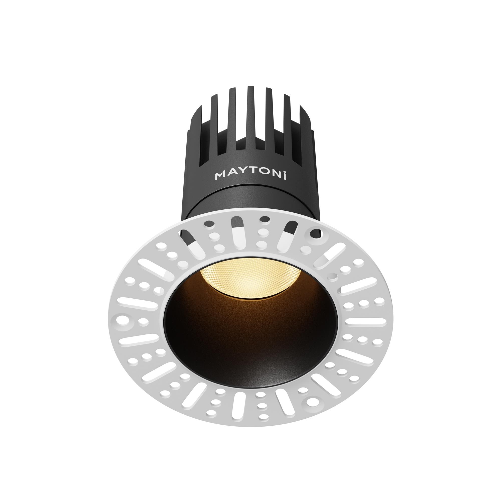 Светильник встраиваемый Dip DL122-15W-2.7K-TRS-B Черный