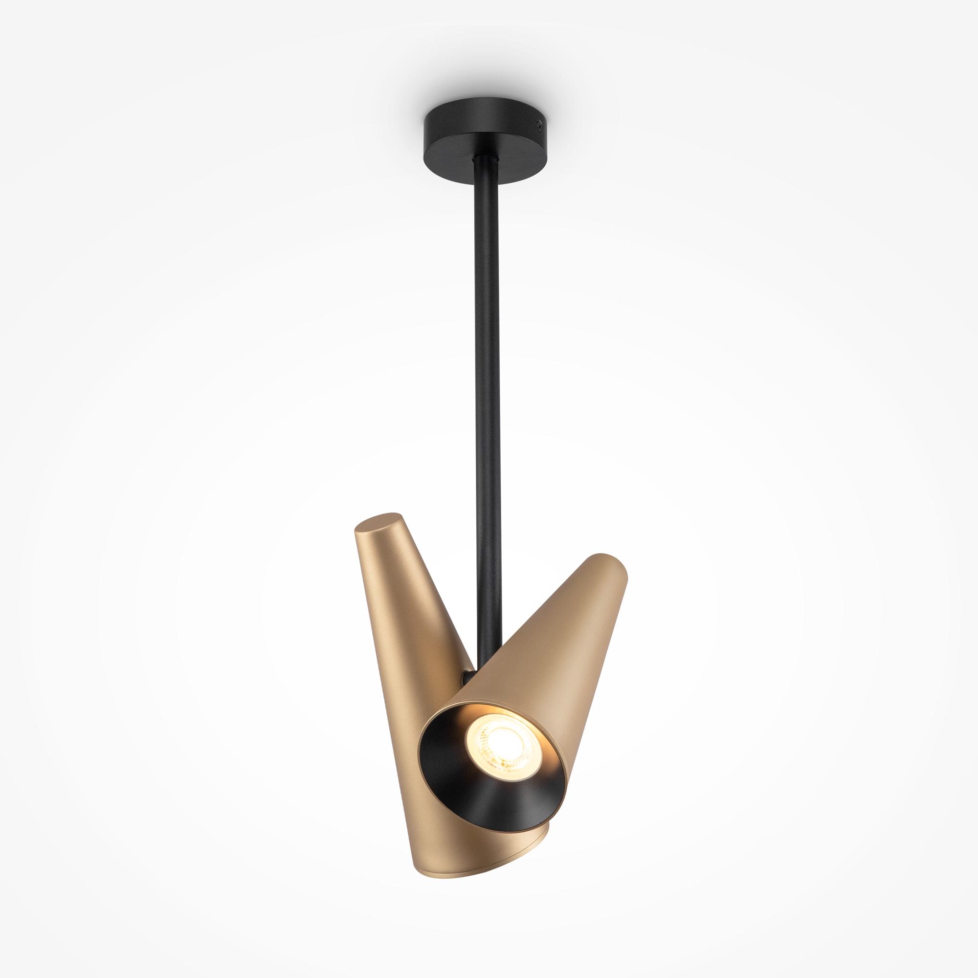 Светильник потолочный Maytoni MOD095CL-02BS Латунь